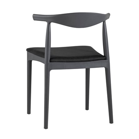 пластиковый Bull серый с мягким сиденьем в тканевой обивке