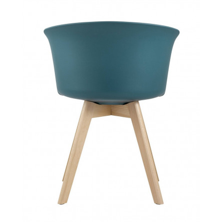 пластиковый Blossom с подушкой темно-бирюзовый ножки из массива бука