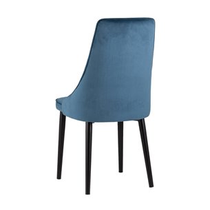 Версаль велюр пыльно-синий ножки металл