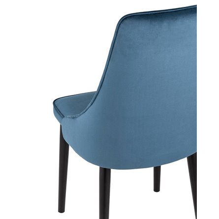 Версаль велюр пыльно-синий ножки металл