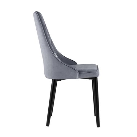 Версаль велюр серый ножки металл