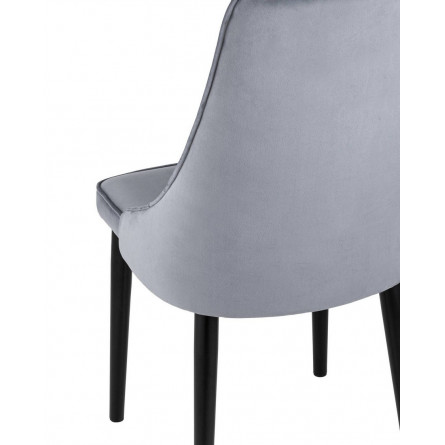 Версаль велюр серый ножки металл