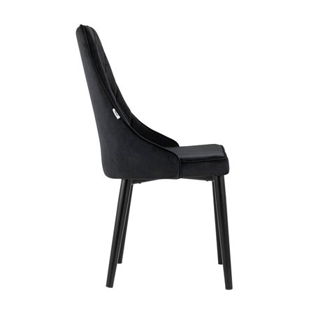 Версаль велюр черный ножки металл