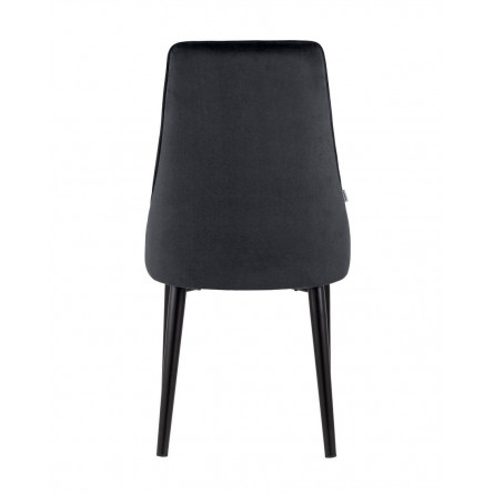 Версаль велюр черный ножки металл