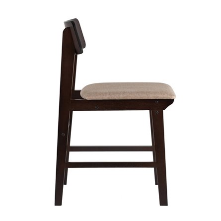 ODEN мягкая тканевая коричневая обивка, деревянный каркас из массива гевеи