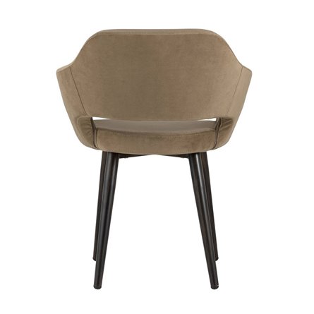 с подлокотниками Саймон велюр капучино ножки металл под дерево