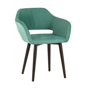 с подлокотниками Саймон велюр морской ножки металл под дерево