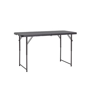 складной чемодан пластиковый Кейт 120 коричневый, стальной каркас, полиэтилен высокой плотности