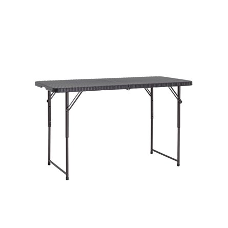 складной чемодан пластиковый Кейт 120 коричневый, стальной каркас, полиэтилен высокой плотности