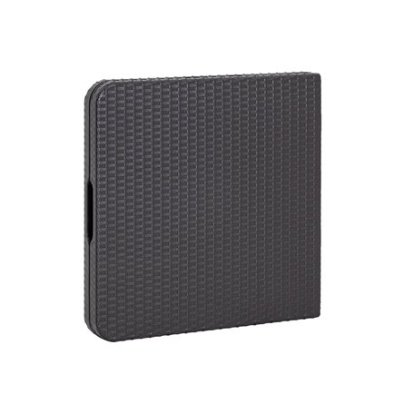 складной чемодан пластиковый Кейт 120 коричневый, стальной каркас, полиэтилен высокой плотности