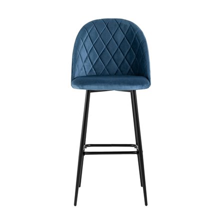 Марсель обивка велюр пыльно-синий ножки металл черные