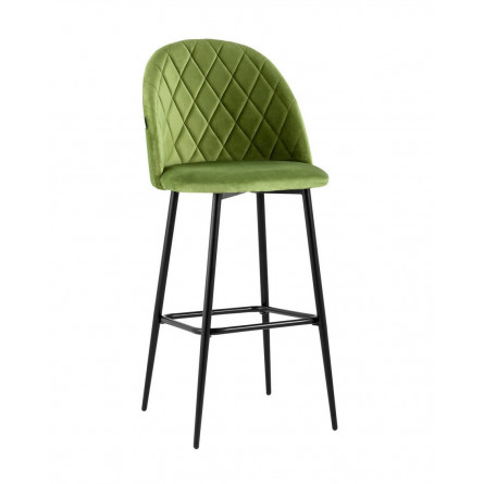 Марсель обивка велюр травяной ножки металл черные