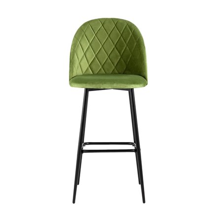 Марсель обивка велюр травяной ножки металл черные