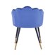 Камилла велюр королевский синий ножки металл черные с золотым декором Камилла велюр королевский синий ножки металл черные с золотым декором