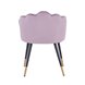 Камилла велюр пепельно-розовый ножки металл черные с золотым декором Камилла велюр пепельно-розовый ножки металл черные с золотым декором