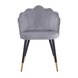 Камилла велюр серый ножки металл черные с золотым декором Камилла велюр серый ножки металл черные с золотым декором