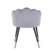 Камилла велюр серый ножки металл черные с золотым декором Камилла велюр серый ножки металл черные с золотым декором