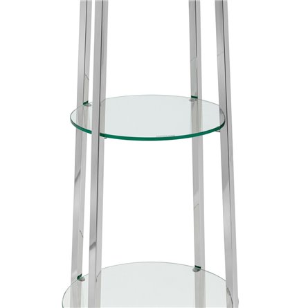 Камилла велюр серый ножки металл черные с золотым декором