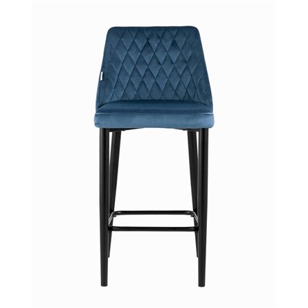 Диего обивка велюр пыльно-синий ножки металл черные