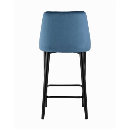 Диего обивка велюр пыльно-синий ножки металл черные