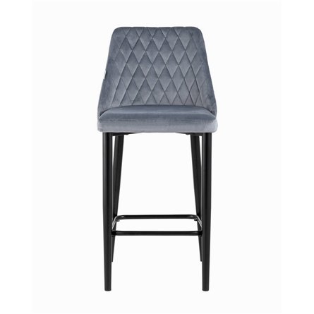 Диего обивка велюр серый ножки металл черные