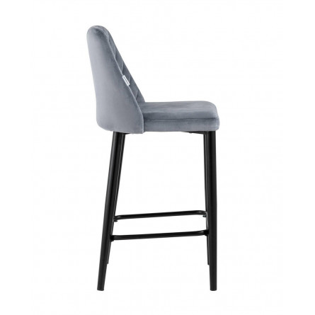 Диего обивка велюр серый ножки металл черные