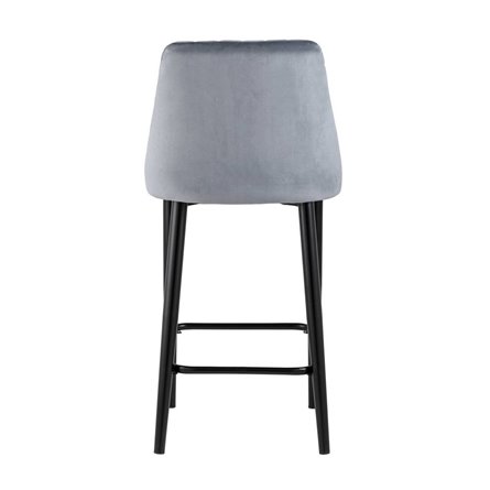 Диего обивка велюр серый ножки металл черные