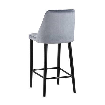 Диего обивка велюр серый ножки металл черные