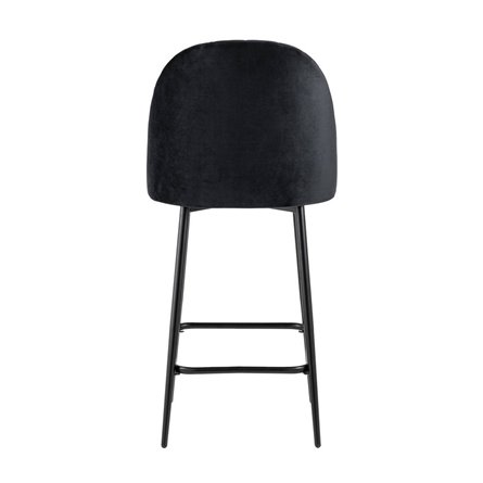 Марсель обивка велюр черный ножки металл черные