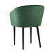 с подлокотниками Нейтон обивка велюр зеленый ножки металл черные с подлокотниками Нейтон обивка велюр зеленый ножки металл черные