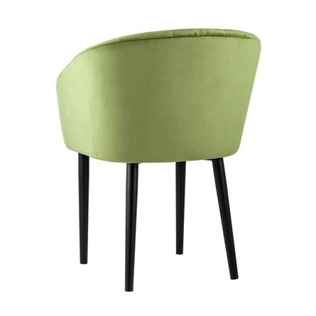 с подлокотниками Нейтон обивка велюр травяной ножки металл черные