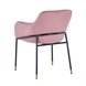 Сандра велюр пыльно-розовый ножки металл черные с золотым декором Сандра велюр пыльно-розовый ножки металл черные с золотым декором