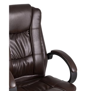 TopChairs Atlant офисное коричневое обивка экокожа, механизм качания Top Gun
