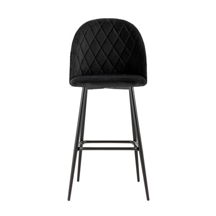 Марсель велюр черный ножки металл черные