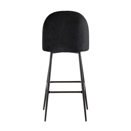 Марсель велюр черный ножки металл черные