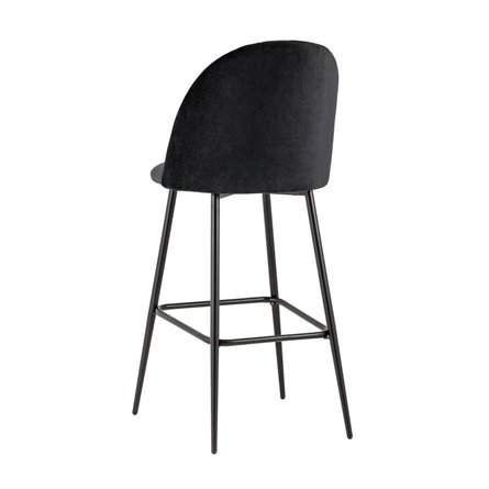 Марсель велюр черный ножки металл черные