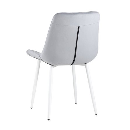 Флекс велюр светло-серый белые ножки