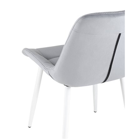 Флекс велюр светло-серый белые ножки