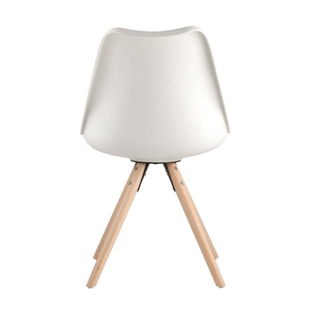 Арианда белый, пластик, экокожа, каркас натуральный некрашеный массив бука