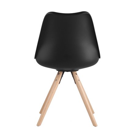 Арианда черный, пластик, экокожа, каркас натуральный некрашеный массив бука