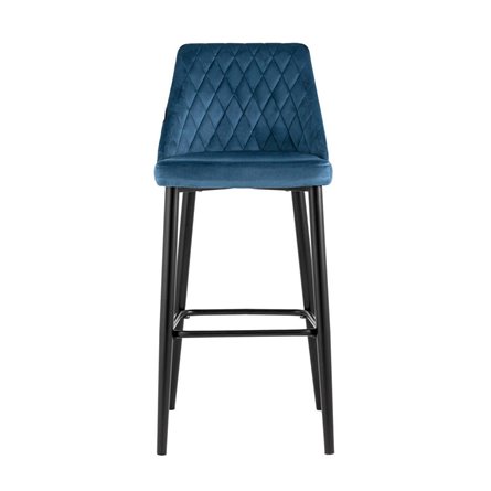 Диего велюр пыльно-синий ножки металл черные