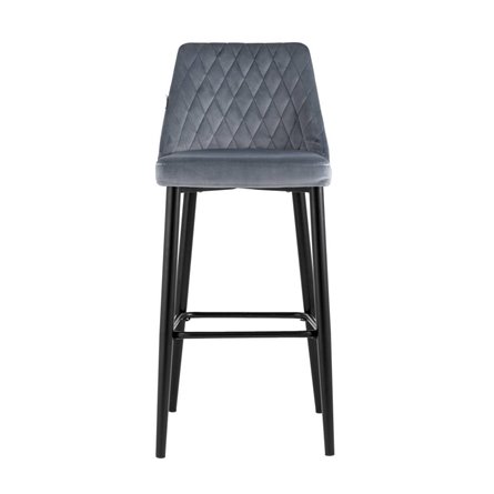 Диего велюр серый ножки металл черные