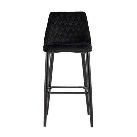 Диего велюр черный ножки металл черные