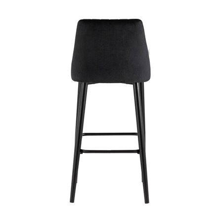 Диего велюр черный ножки металл черные