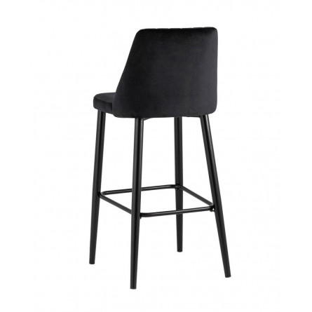 Диего велюр черный ножки металл черные