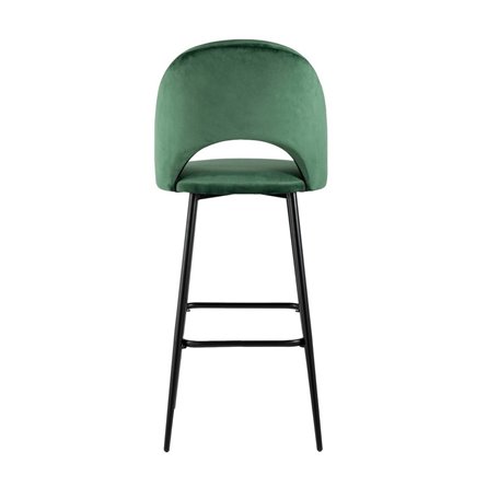 Меган обивка велюр зеленый ножки металл черные