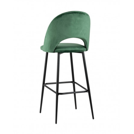 Меган обивка велюр зеленый ножки металл черные