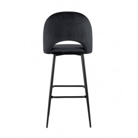 Меган обивка велюр черный ножки металл черные