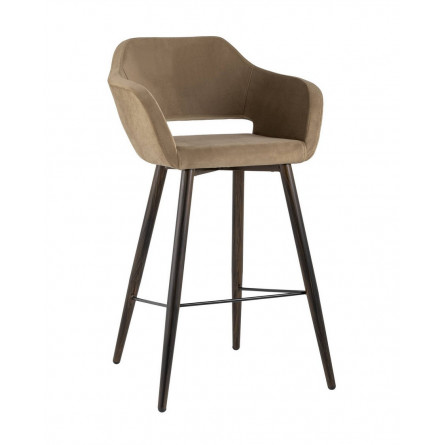 Саймон обивка велюр капучино ножки металл темное дерево