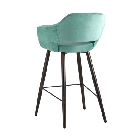 Саймон велюр морской ножки металл темное дерево